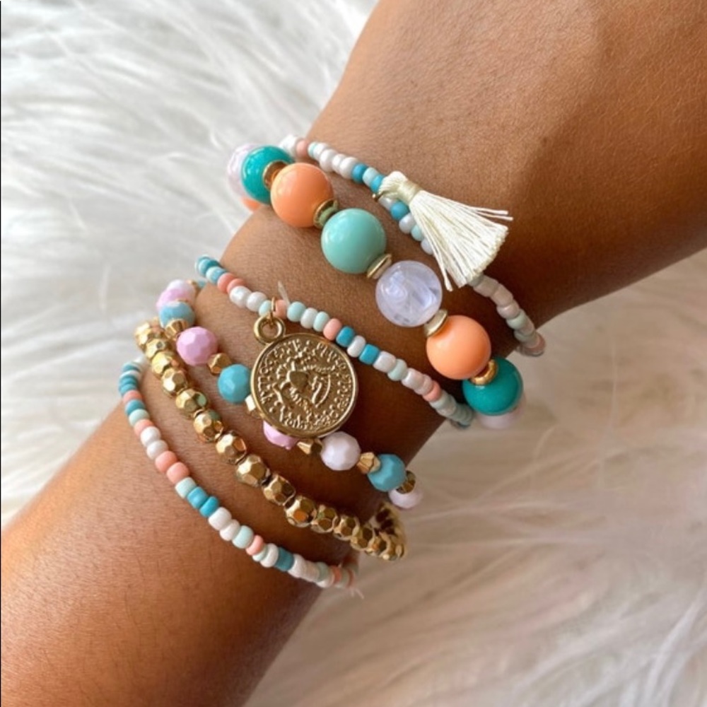 Multi-color stackable bracelet